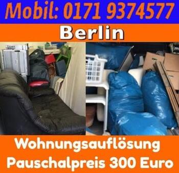 Berlin Möbel Entrümpelung 80 € heute ohne Termin